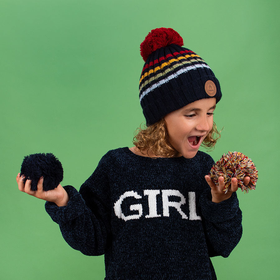 Elephantini Navy Polaire