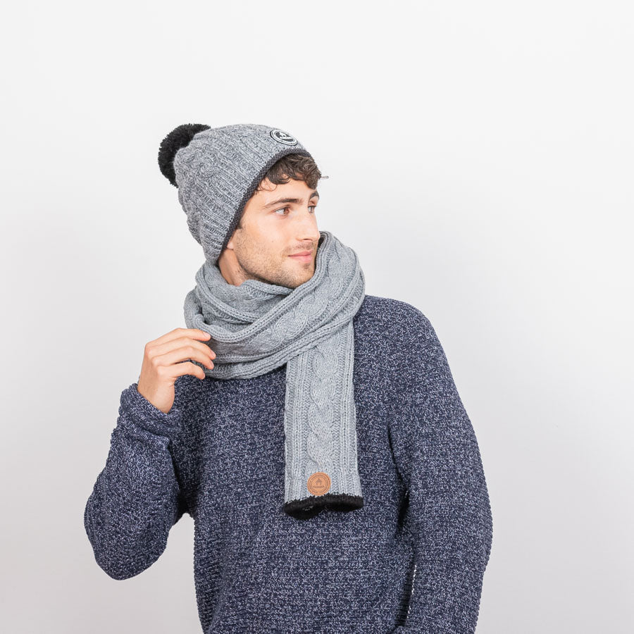 Creamy Gin Gris mélangé - Écharpe