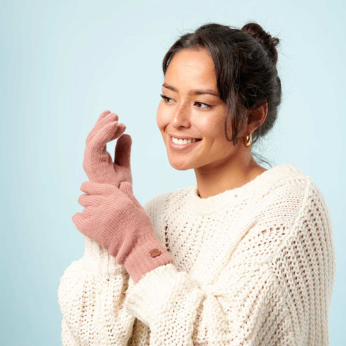 Gants Moscow Mule Vieux Rose Polaire