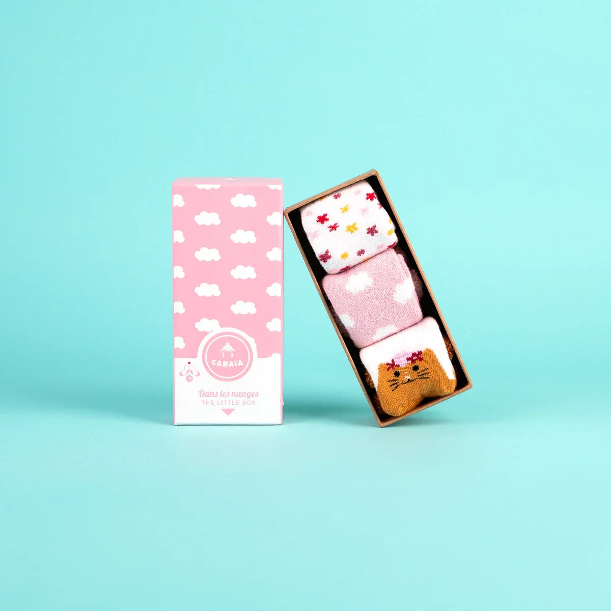 Dans les nuages - Pack de chaussettes bébé