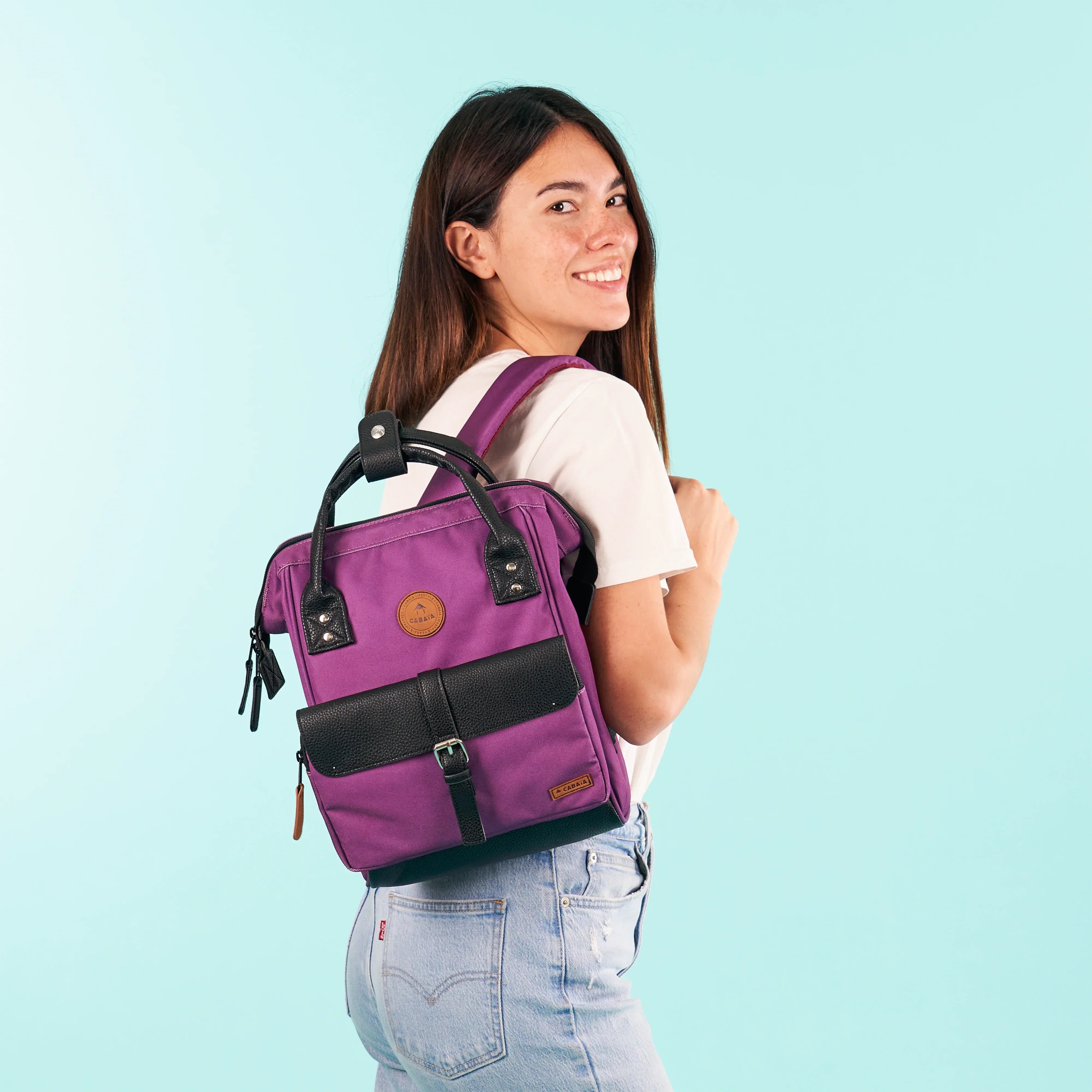 Duo Sac à dos et Porte-cartes Violet